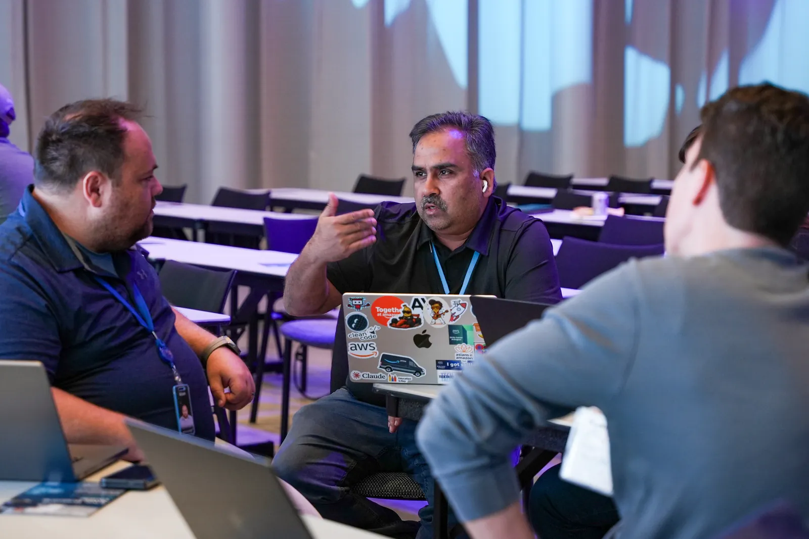 At a tech conference working session