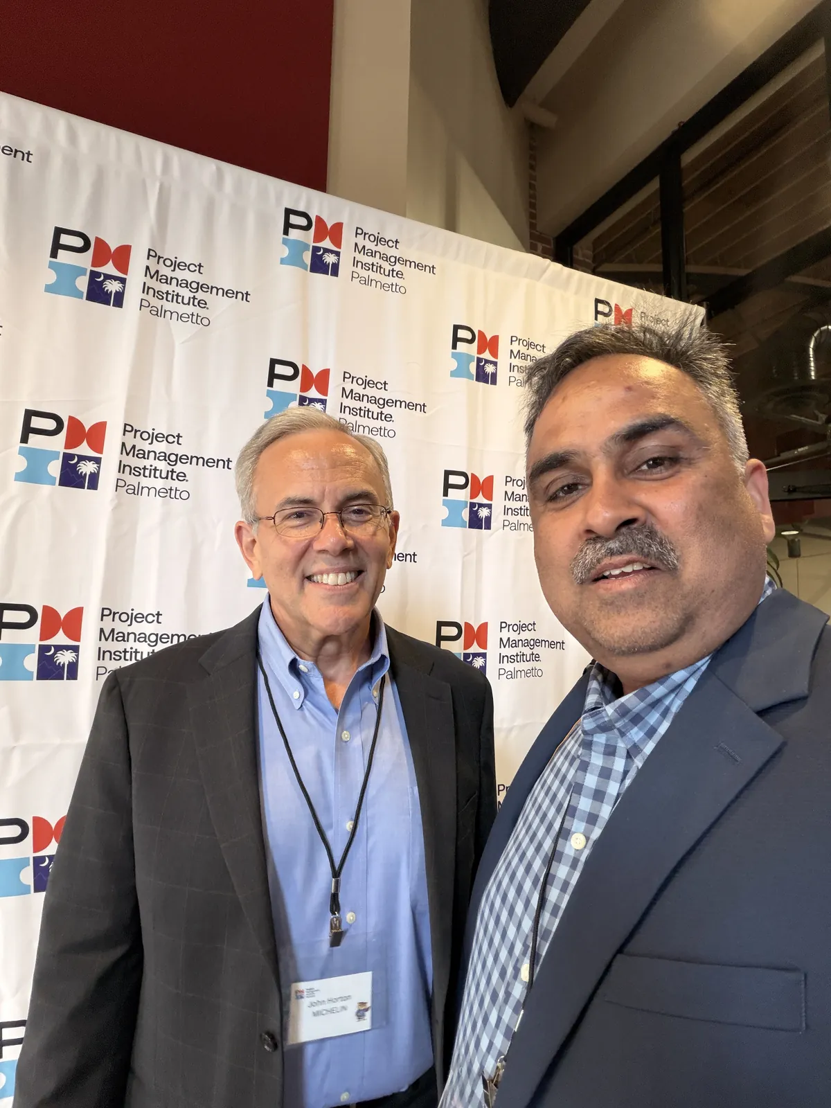 With a fellow PMI Palmetto speaker