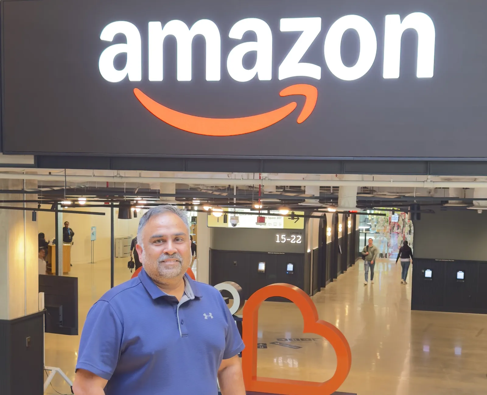 At Amazon office